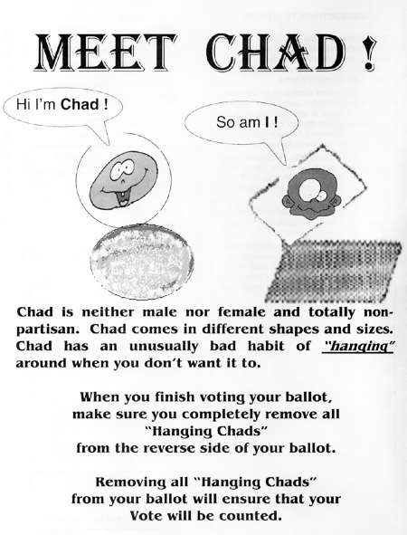 Post-Florida 2000 voting information page.